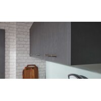 Interliving Küche Serie 3019 mit AEG Einbaugeräten Weiß & Stahlgrau – zweizeilig
