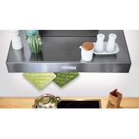 nobilia® Einbauküche Flash mit AEG-Einbaugeräten Schiefergrau & Eiche Montreal – Stellfläche ca. 295 x 305 cm