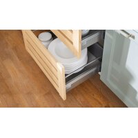 nobilia® Einbauküche Cascada mit SIEMENS-Elektrogeräten Schilf & Verso - dreizeilig