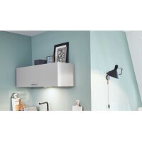 nobilia® Einbauküche Structura mit gorenje Elektrogeräten Eiche Havanna & Alpinweiß - dreizeilig