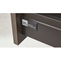 Interliving Küche Serie 3100 mit AEG Einbaugeräten Schwarz & Quarzgrau – zweizeilig