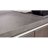 Interliving Küche Serie 3100 mit AEG Einbaugeräten Schwarz & Quarzgrau – zweizeilig