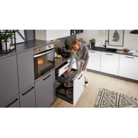 Interliving Küche Serie 3032 mit gorenje Einbaugeräten Weiß & Quarzgrau - Stellfläche ca. 395 x 245 cm