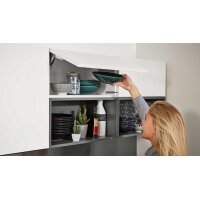 Interliving Küche Serie 3032 mit gorenje Einbaugeräten Weiß & Quarzgrau - Stellfläche ca. 395 x 245 cm