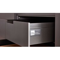 Interliving Küche Serie 3098 mit SIEMENS Einbaugeräten Quarzgrau & Steineiche - dreizeilig