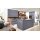 Interliving Küche Serie 3098 mit SIEMENS Einbaugeräten Quarzgrau & Steineiche - dreizeilig