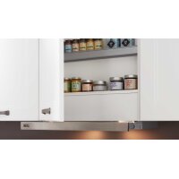 Interliving Küche Serie 3023 mit AEG Einbaugeräten Weiß & Mooreiche – zweizeilig