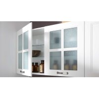 Interliving Küche Serie 3023 mit AEG Einbaugeräten Weiß & Mooreiche – zweizeilig