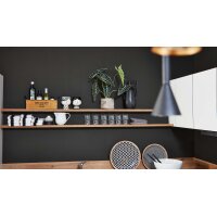 Interliving Küche Serie 3043 mit gorenje Einbaugeräten Weiß & Vulkaneiche – Stellfläche ca. 365 x 258 cm
