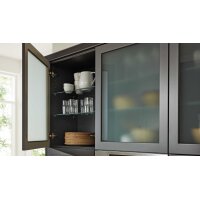 Interliving Küche Serie 3044 mit Miele Einbaugeräten Graphit & Kernbuche – zweizeilig
