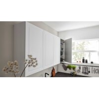 Interliving Küche Serie 3045 mit AEG Einbaugeräten Weiß – Stellfläche ca. 285 x 400 cm