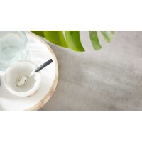 Interliving Küche Serie 3101 mit SIEMENS Einbaugeräten Schwarz & Beton – zweizeilig