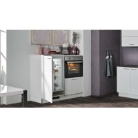 EXPRESS KÜCHEN Einbauküche Star mit IGNIS-Geräten Weiß & Kupfer - zweizeilig