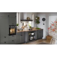 nobilia® Einbauküche Nordic mit SIEMENS Elektrogeräten Schiefergrau & Taxus - Länge ca. 539 cm