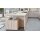 nobilia® Einbauküche Riva mit BORA Muldenlüfter Beton Sand & Eiche Montreal - Stellfläche ca. 304 x 319 cm