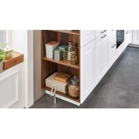 nobilia® Einbauküche Sylt mit AEG Elektrogeräten Alpinweiß & Balkeneiche - Stellfläche ca. 320 x 310 cm