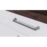 Interliving Küche Serie 3051 mit Einbaugeräten Arctiweiß & Quarzgrau Hochglanz – zweizeilig