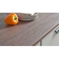 Culineo® Einbauküche C317 mit beko Einbaugeräten Steingrau & Eiche Sierra - Stellfläche ca. 365 x 363 cm