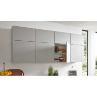 Culineo® Einbauküche C317 mit beko Einbaugeräten Steingrau & Eiche Sierra - Stellfläche ca. 365 x 363 cm