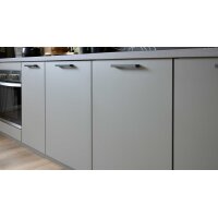 Culineo® Einbauküche C615 mit privileg Einbaugeräten Taupegrau & Basalt taupegrau - Länge ca. 390 cm