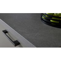 Culineo® Einbauküche C615 mit privileg Einbaugeräten Taupegrau & Basalt taupegrau - Länge ca. 390 cm
