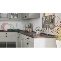 Culineo® Einbauküche C684 mit gorenje Einbaugeräten Steingrau - Stellfläche ca. 420 x 335 cm