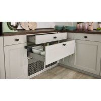 Culineo® Einbauküche C684 mit gorenje Einbaugeräten Steingrau - Stellfläche ca. 420 x 335 cm