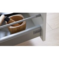 Culineo® Einbauküche C648 mit AEG Einbaugeräten Hochglanz Weiß - zweizeilig
