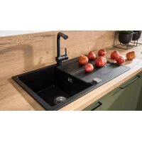 Interliving Küche Serie 3065 mit SIEMENS-Einbaugeräten Olive & Eiche Ventura – Stellfläche ca. 350 x 278 cm