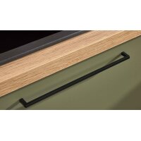 Interliving Küche Serie 3065 mit SIEMENS-Einbaugeräten Olive & Eiche Ventura – Stellfläche ca. 350 x 278 cm