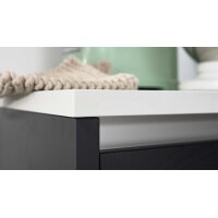 Interliving Küche Serie 3067 mit AEG Einbaugeräten schwarze Esche – zweizeilig