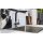 Interliving Küche Serie 3067 mit AEG Einbaugeräten schwarze Esche – zweizeilig