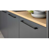 Interliving Küche Serie 3070 mit SIEMENS-Einbaugeräten Graphit & Eiche Ventura - zweizeilig