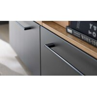 Interliving Küche Serie 3070 mit SIEMENS-Einbaugeräten Graphit & Eiche Ventura - zweizeilig