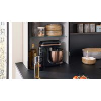 Interliving Küche Serie 3106 mit Miele-Einbaugeräten Lava & Nussbaum Kuba - zweizeilig