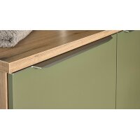 Interliving Küche Serie 3074 - Hauswirtschaftsraumlösung Olive & Vulkaneiche – Stellfläche ca. 190 x 275 cm