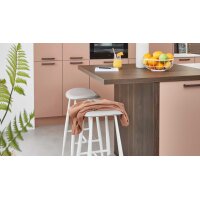 nobilia® Einbauküche Senso mit AEG Elektrogeräten Koralle & Walnuss - zweiteilig