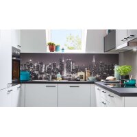 EXPRESS KÜCHEN Einbauküche Clean mit Dalbach Einbaugeräten Mattweiß & Schwarz - Stellfläche ca. 250 x 245 cm