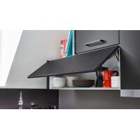 EXPRESS KÜCHEN Einbauküche Clean mit Dalbach Einbaugeräten Mattweiß & Schwarz - Stellfläche ca. 250 x 245 cm