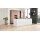 Interliving Küche Serie 3075 mit AEG-Einbaugeräten Stripe Wood Crema & Weiß – zweizeilig