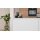 Interliving Küche Serie 3075 mit AEG-Einbaugeräten Stripe Wood Crema & Weiß – zweizeilig