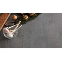 Culineo® Einbauküche C357 mit Einbaugeräten Olive & Schiefergrau - zweizeilig