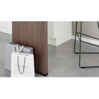Culineo® Einbauküche C187 mit Einbaugeräten Weiß & Nussbaum Milano - Stellfläche ca. 335 x 305 cm