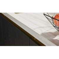 Culineo® Einbauküche C382 mit gorenje Einbaugeräten Eiche Nero - Stellfläche ca. 335 x 305 cm