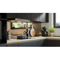Culineo® Einbauküche C382 mit gorenje Einbaugeräten Eiche Nero - Stellfläche ca. 335 x 305 cm