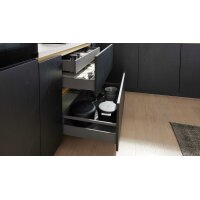 Culineo® Einbauküche C382 mit gorenje Einbaugeräten Eiche Nero - Stellfläche ca. 335 x 305 cm