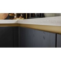 Culineo® Einbauküche C382 mit gorenje Einbaugeräten Eiche Nero - Stellfläche ca. 335 x 305 cm