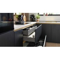 Culineo® Einbauküche C382 mit gorenje Einbaugeräten Eiche Nero - Stellfläche ca. 335 x 305 cm
