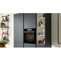 Culineo® Einbauküche C357 mit XTRA CERAMIC Arbeitsplatte Mattschwarz - zweizeilig