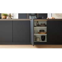 Culineo® Einbauküche C357 mit XTRA CERAMIC Arbeitsplatte Mattschwarz - zweizeilig